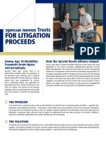 SNA Special Needs Trusts For Litigation Proceeds