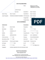 Data Pelanggaran: Kendaraan Pelanggar