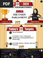 646b8a4d1a4ccb0018822097 - ## - The Union Parliament 02 Summary Notes (Victory 2024 - ICSE)