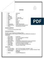 Vivek Bio Data