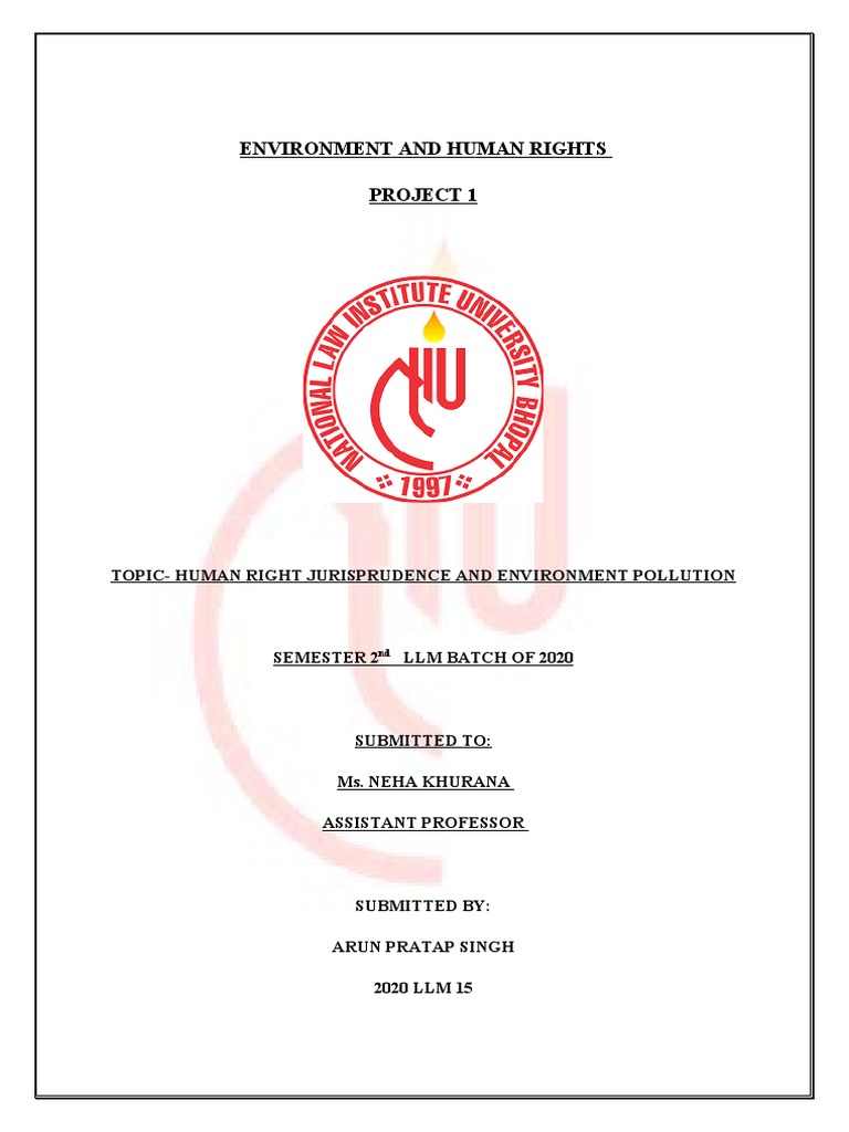 Environment and Human Rights | PDF | Environmental Law | United Nations ...