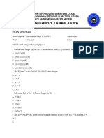 Ujian Susulan Matematika Wajib Kelas X Semester 2