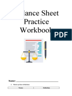 Balance Sheet Practice Workbook