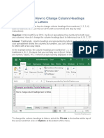 How To Change Column Headings From Numbers To Letters