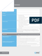 QMS Management Review Schedule Template