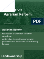 Policies On Agrarian Reform