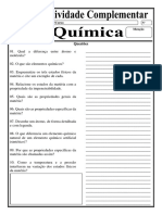 Atividade 02 - Aula 05 - 1º Ano - Propriedades Da Matéria - Química