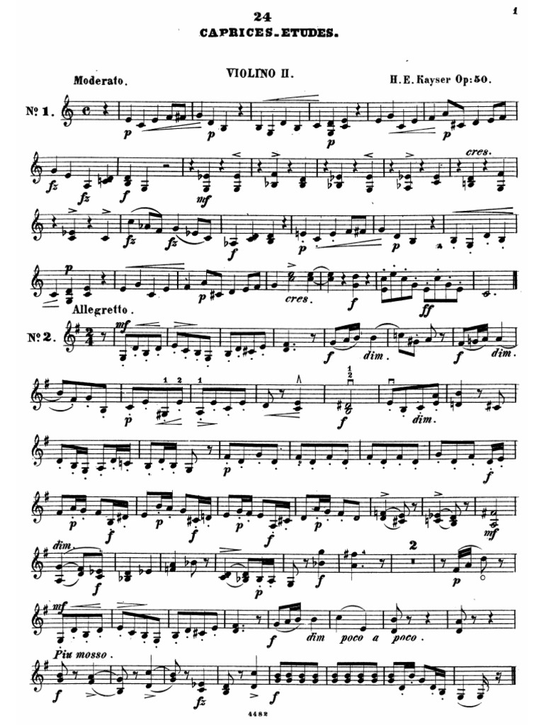 IMSLP683372 PMLP858393 Kayser EtudesOp50 Violin2 PDF