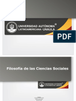 Filosofía de La Ciencias Sociales