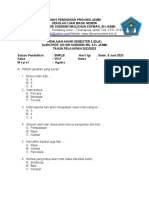 Soal Pas Agama SMPLB KLS Viii.f