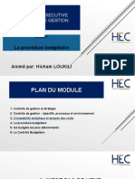 HEC EXEC CDG La Procédure Budgétaire