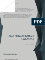 Alat Penyaringan Air Sederhana Project Ipa