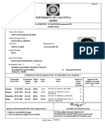 Admit Card SEM 6 144 B.A. Male 51-To-100