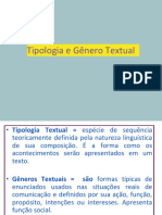 Tipologia e Gênero Textual