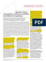 Non-Surgical Management of Knee Osteoarthritis - Comparison of ESCEO and OARSI 2019 Guidelines