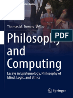 Philosophy and Computing Essays in Epistemology Philosophy of Mind and Ethics 