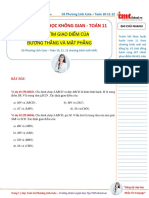 2. TÌM GIAO ĐIỂM CỦA ĐƯỜNG THẲNG VÀ MẶT PHẲNG