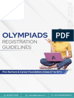 Olympiads: Registration Guidelines