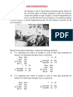 Case Study Class 12 Mathematics Matrices