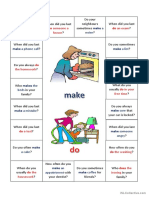 Speaking Activity Using The Verbs DO and MAKE