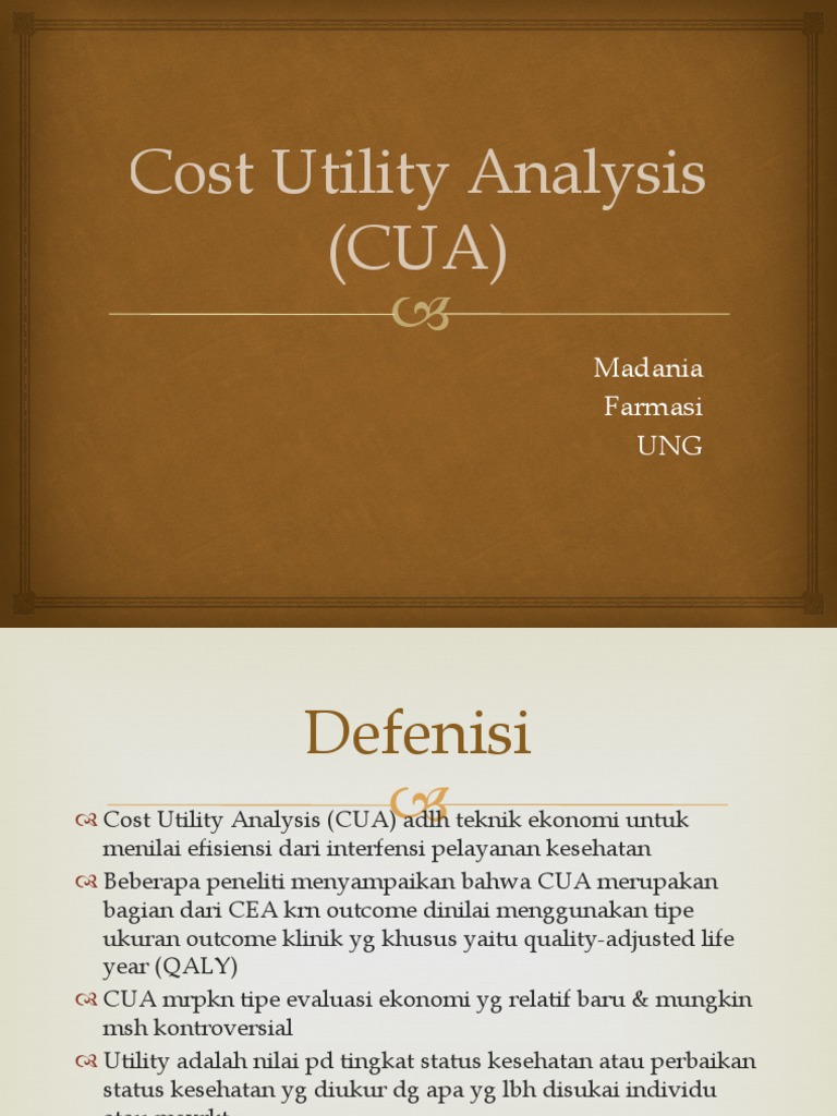 Analisis Utilitas-Biaya Kesehatan | PDF