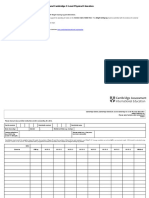 Weight Training Log IGCSE