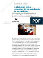 La Atención Psi A Distancia, de La Pandemia A La Actualidad - El Encuentro en Las Pantallas - Página - 12