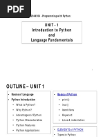 Unit-1 Python