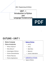 Unit-1 Python