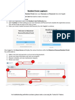 Resident Portal - Logging in 2023