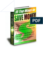 15 Top Ways To Save Money Cover