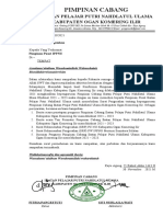 Surat Permohonan Pengesahan PP Ippnu (Pcippnuoki)