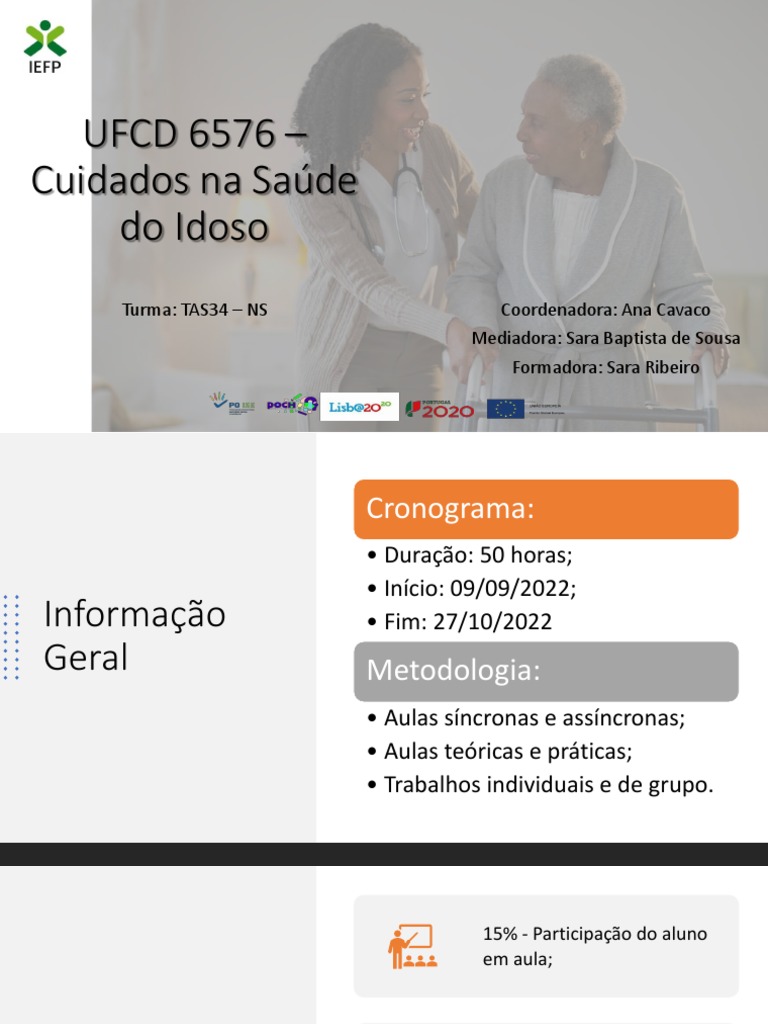 Cuidados na Saúde do Idoso: UFCD 6576 | PDF | Terceira idade | Família