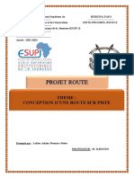 Rapport Projet Route BTP3B