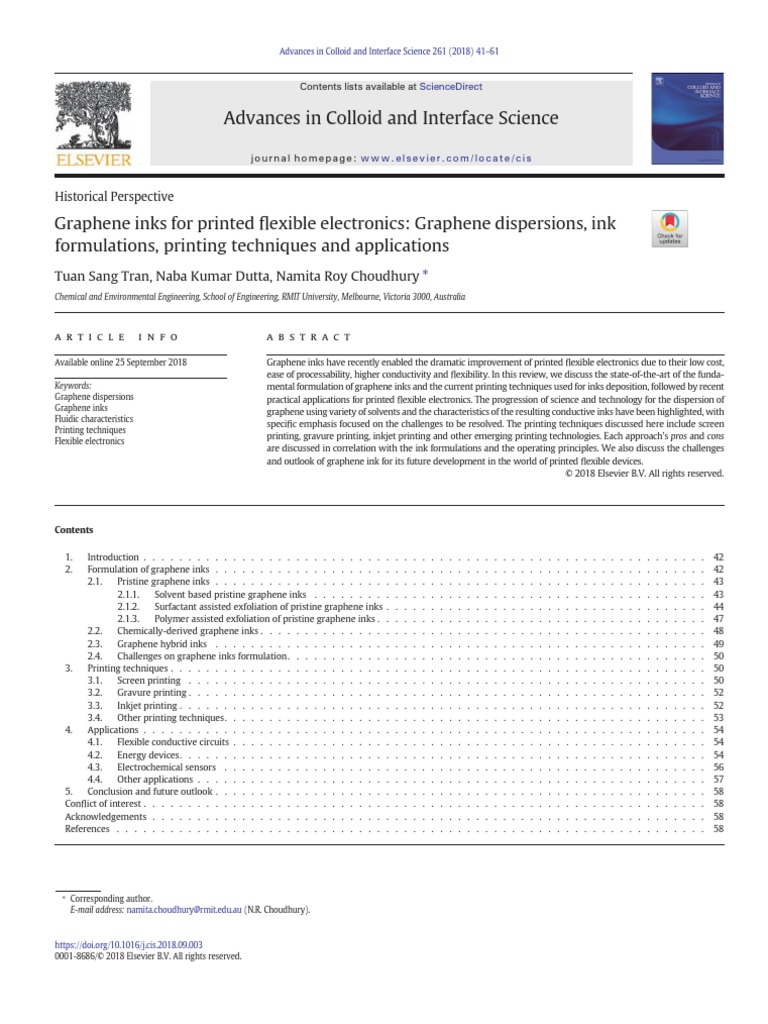 Advances in colloid and interface science tuan sang tran naba kumar