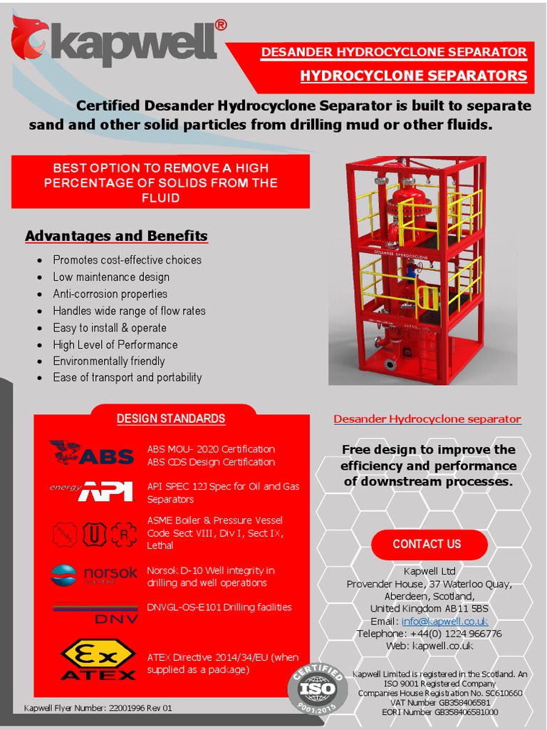 Desanding Hydrocyclone Download Free Pdf Chemical Engineering