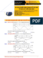 1. (Toán Thầy Đạt) 40 Câu Sự Biến Thiên Trong Đề Của BGD Từ Năm 2017-2023