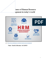 Importance of Human Resource Management in Today's World
