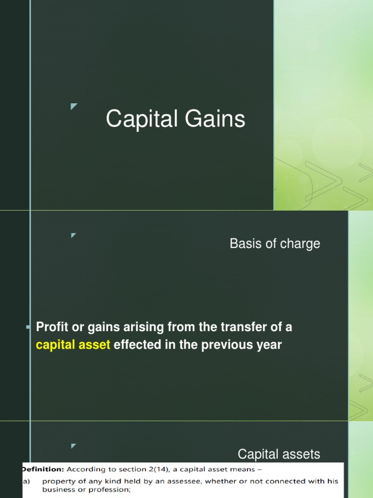 Capital Gains | PDF