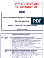 0A RCM Workshop Program Content