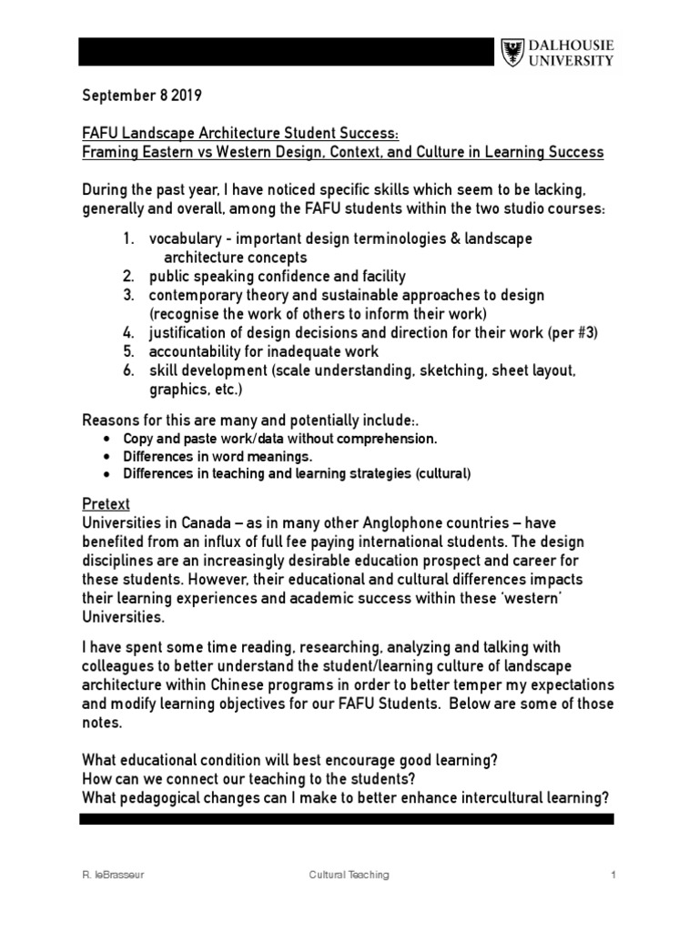 Adapting Teaching for FAFU Students | PDF | Learning | Rubric (Academic)