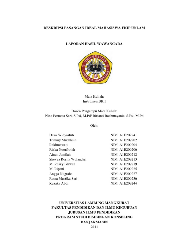 Laporan Hasil Wawancara