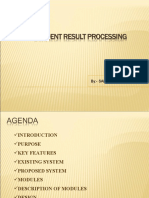Student Result Processing System