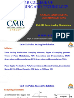 UNIT - III-Pulse Analog Modulation
