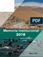 Memoria Institucional 2018 SERNANP