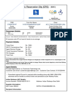 Electronic Reservation Slip (ERS) : 14707/RANAKPUR EXP Ac 2 Tier Sleeper (2A) 2162579147