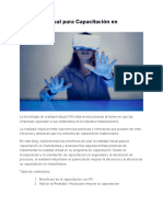 Realidad Virtual para Capacitación en Manufactura