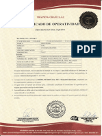 Cert. de Retroexcavadora Marca John Deere Modelo 310 K 1T0310KXLDC247601 - V29.12.2023