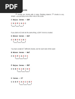 Diatonic 7th Chords in Major