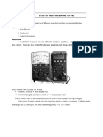 Experiment To Study The Use of MULTI METER